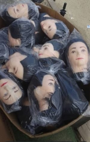 Mannequin with hair