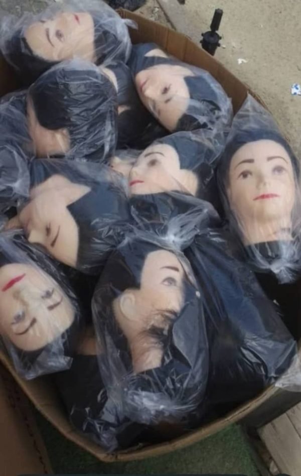 Mannequin with hair